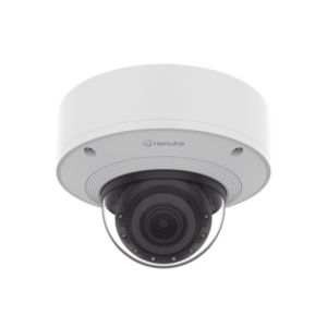 Cámara Domo 2MP Solid EDGE / Wisenet WAVE embebido / Antivandalica / Lente Motorizado de 4.38  A 9.33mm / P-Iris / WDR 120dB / 1TB SSD / IP66, IP67, IK10+, NEMA4X, IP6K9K
