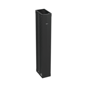 Organizador Vertical PatchRunner™, Doble (Frontal y Posterior), Para Rack Abierto de 45 Unidades, 12in de Ancho, Color Negro