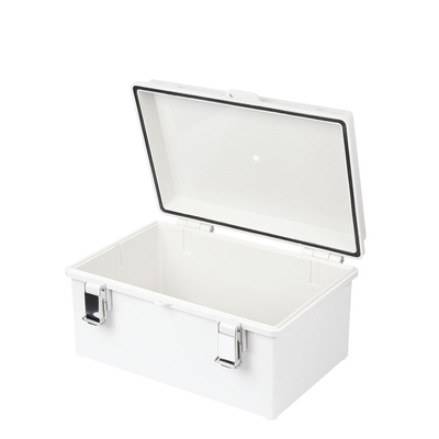 PST192914E p Gabinete de Plástico ABS, Uso en Intemperie IP66 (190 x 290 x 140 mm) cierre por broche Inoxidable. Gabinete de Plástico ABS, Uso en Intemperie IP66 (190 x 290 x 140 mm) cierre por broche Inoxidable.