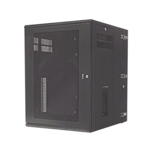 Gabinete PanZone de Montaje en Pared, de 19in, Puerta Ventilada, 18 UR, 762mm de Profundidad, Color Negro