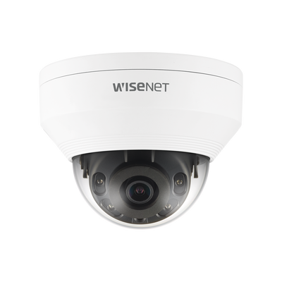 QNV8010R p Cámara IP Tipo Domo Antivandálica 5 Megapíxel / Lente 2.8 mm / IR 20M / WDR 120db / Exterior IP66 / H.265 & WiseStream Cámara IP Tipo Domo Antivandálica 5 Megapíxel / Lente 2.8 mm / IR 20M / WDR 120db / Exterior IP66 / H.265 & WiseStream