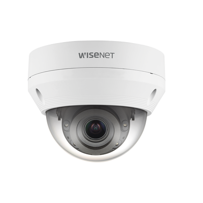 QNV8080R p Cámara IP Tipo Domo Antivandálica 5 Megapíxel / Lente motorizado 3.2 - 10mm / IR 30M / WDR 120db /Exterior IP66 / H.265 & WiseStream Cámara IP Tipo Domo Antivandálica 5 Megapíxel / Lente motorizado 3.2 - 10mm / IR 30M / WDR 120db /Exterior IP66 / H.265 & WiseStream