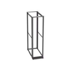 Rack de Cuatro Postes Estándar de 19″, Rieles Con Orificio Para Tuerca Enjaulada, Profundidad Máxima de 41.5 in, 45 Unidades de Rack, Color Negro