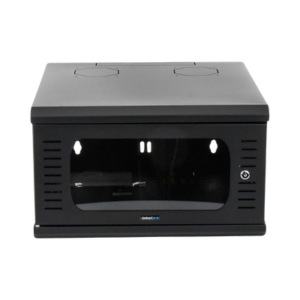 Gabinete para Montaje en Pared Fijo, con 4 Unidades de Rack, de 19in, Puerta de Cristal Templado, Fabricado en Acero