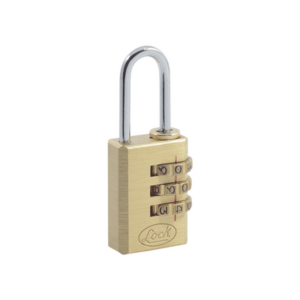 Candado de Latón de Combinación Maletero Programable/ Medida 20 mm / Nivel de seguridad 3 / Discos Programables.