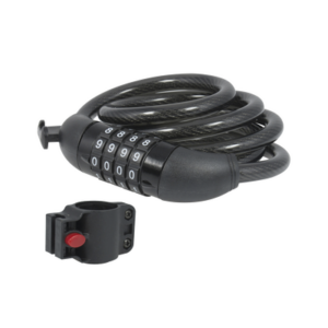 Candado de Cable de Combinación/ Longitud 120 cm / Nivel de seguridad 3/ Discos Programables.