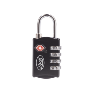 Candado de Combinación Maletero Negro TSA / Medida 30 mm/ / Nivel de seguridad 3 / Discos Programables.