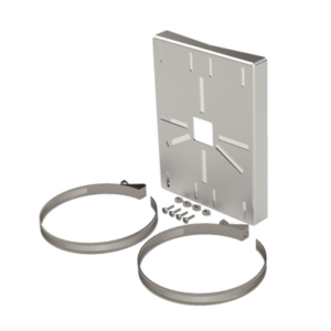 Montaje universal galvanizado para instalación de cámaras en poste 2″ a 5″ color gris galvanizado