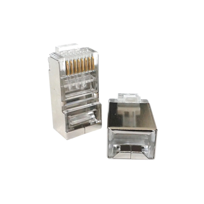 TC5SW p Conector RJ45 para Cable FTP/STP Categoría 5E - Blindado sin pin a tierra Conector RJ45 para Cable FTP/STP Categoría 5E - Blindado sin pin a tierra