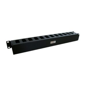 Organizador de cables horizontal de 19″, 1UR