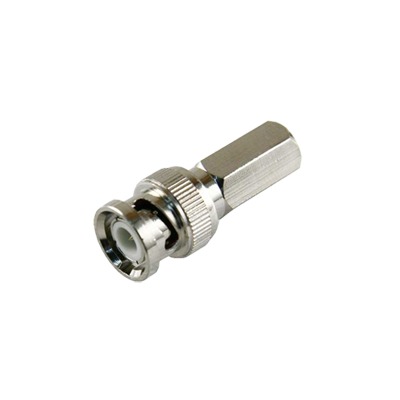 TTRG92 Conector BNC Macho de Ensamble Roscable (Hex.) en Sentido de las Manecillas de Reloj para Cable Coaxial RG-59/U, Níquel/ Oro/ Delrin. Conector BNC Macho de Ensamble Roscable (Hex.) en Sentido de las Manecillas de Reloj para Cable Coaxial RG-59/U, Níquel/ Oro/ Delrin.