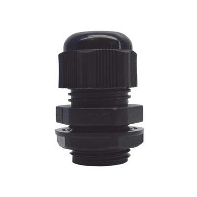 TXGPG12NBK p Conector Plástico Negro Tipo Glándula para Rosca NPT 1/2" Conector Plástico Negro Tipo Glándula para Rosca NPT 1/2"