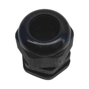 Conector Plástico Negro Tipo Glándula para Rosca NPT 3/4″