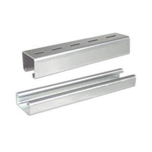 Unicanal liso 4×4, 3000 mm, acabado ElectroZinc