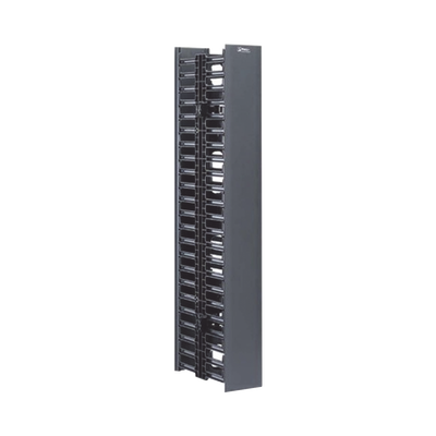 WMPV22E p Organizador Vertical NetRunner, Doble (Frontal y Posterior), de 22.5 UR, 4.9in de Ancho, Color Negro Organizador Vertical NetRunner, Doble (Frontal y Posterior), de 22.5 UR, 4.9in de Ancho, Color Negro