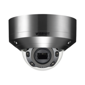 Cámara IP Tipo Domo Antivandálico 5MP de Acero Inoxidable / Lente Motorizado 3.9 – 9.4 mm / IR 50 M / WDR 120db / H.265 & WiseStream